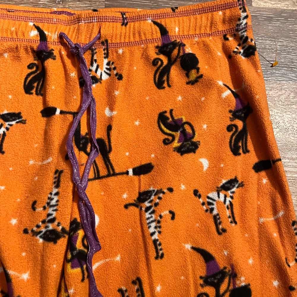 black cat pajama pants